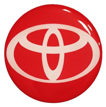 ЭМБЛЕМА ЛОГОТИП 3D Toyota 90 мм 4 шт.