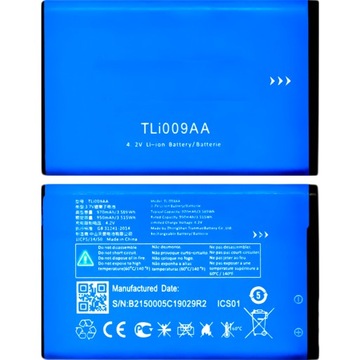Nowa Bateria Do Alcatel 3025X 2053X 2038X 2053D TLi009AA 970 mAh