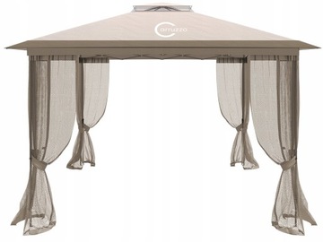 NAMIOT OGRODOWY PAWILON Premium Daszek ROMA 3x3 MOSKITIERA 4 BOKI Automat