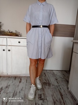 MASAI COPENHAGEN NALA SHIRT DRESS BLUE OVERSIZED M