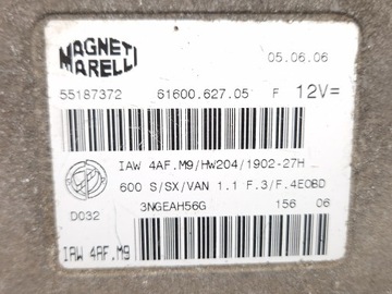 FIAT SEICENTO - ŘÍZENÍ MOTORU IAW 4AF.M9 55187372