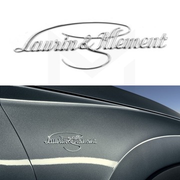 ZNACZEK EMBLEMAT NAPIS SKODA LK LAURIN&KLEMENT Superb Octavia CHROM METAL