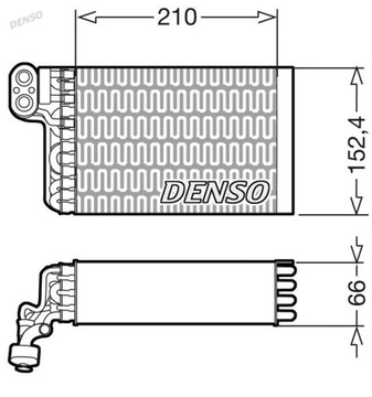 DENSO DEV09015 VÝPARNIK INSTALACE KLIMATIZACE