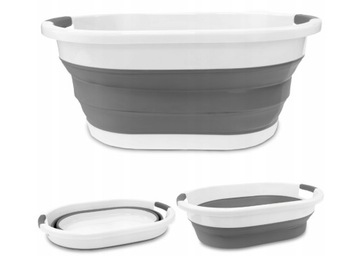 СКЛАДНАЯ КОРЗИНА ДЛЯ БЕЛЬЯ СКЛАДНАЯ СИЛИКОНОВАЯ ЧАША XXL ВАННА PELUSH