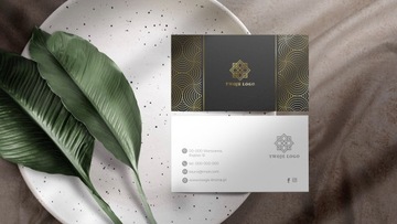 Wizytówki złocone folia soft + folia złota 500 sztuk + projekt