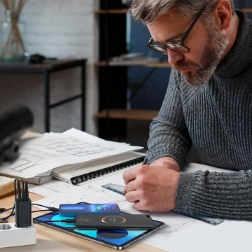 СЕТЕВОЕ ЗАРЯДНОЕ УСТРОЙСТВО BASEUS FAST USB USB-C МОЩНЫЙ УНИВЕРСАЛЬНЫЙ ИСТОЧНИК ПИТАНИЯ 65 ВТ