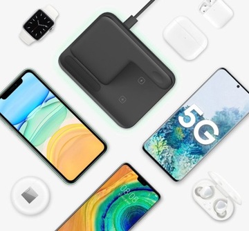 Зарядная станция 3 в 1 Apple Watch Airpods iPhone PL