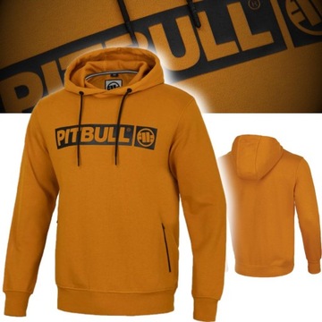 PITBULL WEST COAST BLUZA MĘSKA Z KAPTUREM TERRY HILLTOP 355g MIODOWA L