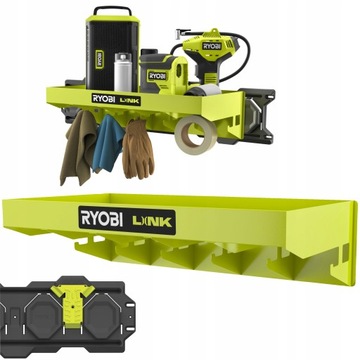 ПОЛКА RYOBI LINK + МЕТАЛЛИЧЕСКИЕ ВЕШАЛКИ ДЛЯ ИНСТРУМЕНТОВ