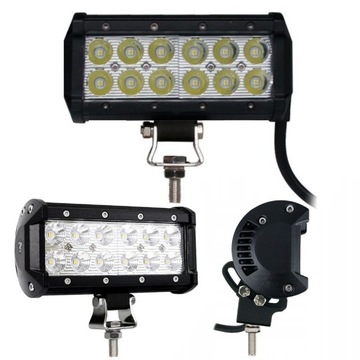PANEL LED HALOGEN DALEKOSIĘŻNY LISTWA 36W 6' 16CM