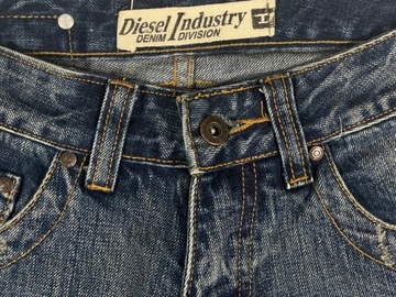 Diesel Jeans Spodnie Damskie Szerokie Nogawki XS S