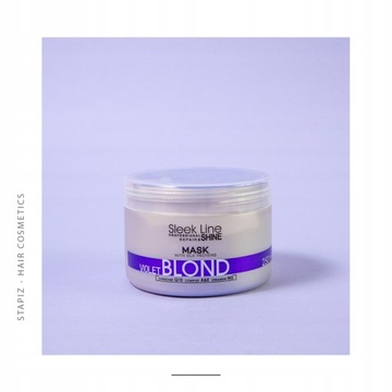 STAPIZ Sleek Line Blond Шампунь + маска для светлых волос 1000мл с шелком