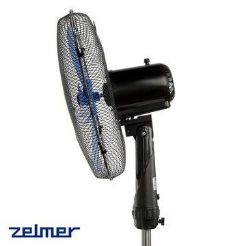 НАПОЛЬНЫЙ ВЕНТИЛЯТОР ZELMER НАСТОЛЬНЫЙ ЦИКЛАТОР ТИХИЙ ЧЕРНЫЙ 50 Вт