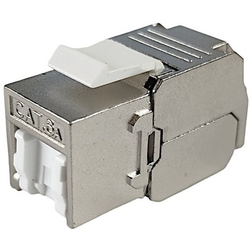 Gniazdo Keystone RJ45 kat.6A STP przeciwkurzowe