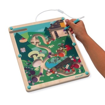 Магнитный лесной лабиринт - игрушка-манипуляция 2 года+, Janod