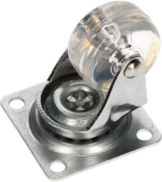 МЕБЕЛЬНОЕ ПОВОРОТНОЕ КОЛЕСО ПРОЗРАЧНОЕ Ø35 4 ШТ.