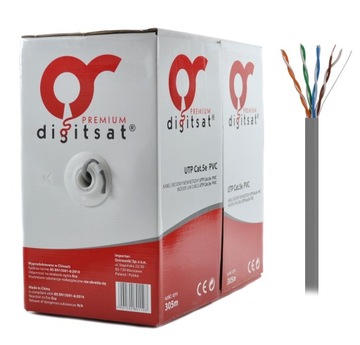 Kabel Sieciowy LAN UTP Skrętka 5E CU Internetowy