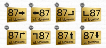 Tabliczka Tablica ADRESOWA ALUMINIOWA KIERUNKOWA