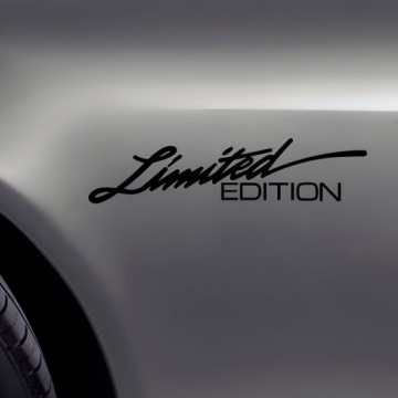Автомобильная наклейка автомобиль с ограниченной серией черная наклейка
