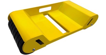 WOZKIMANOL Wozek Transportowy Rolka Pod Urwane Kolo 2200kg 1W Żółty