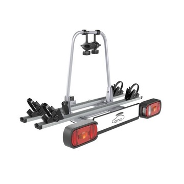 ПОЛКА ДЛЯ ВЕЛОСИПЕДОВ НА ПЛАТФОРМЕ С КРЮЧКОМ ДЛЯ 2 ВЕЛОСИПЕДОВ - AMOS - ПОВОРОТНЫЙ ЗАМОК С 13 ШТИФТАМИ