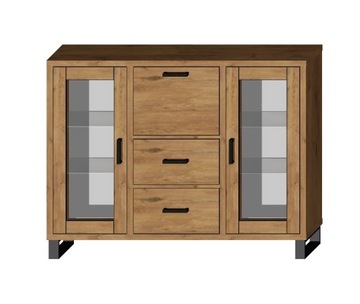 Komoda barek witryna SARA LOFT 160 metal- lancelot