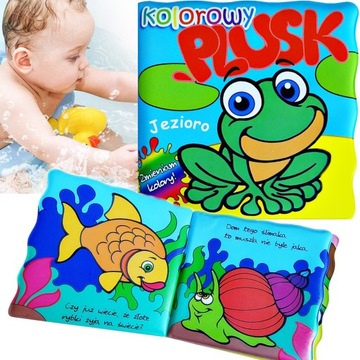 KSIĄŻECZKA DO KĄPIELI JEZIORO PLUSK ZMIENIA KOLORY