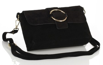 VERA PELLE Замечательная замшевая сумка-мессенджер COLORS Leather