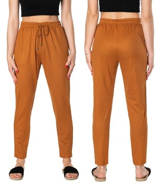 Cienkie Spodnie Damskie Letnie Plażowe 46170-3 3XL
