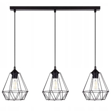 X NOWOCZESNA LAMPA SUFITOWA WISZĄCA DIAMENT LOFT