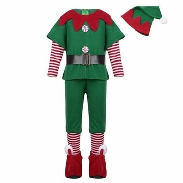 Elfki STRÓJ KOSTIUM ELF ŚWIĘTA Cosplay Dziecko
