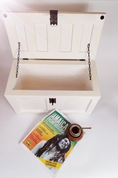 Белый сундук в ЯМАЙСКОМ стиле, сундук под старину