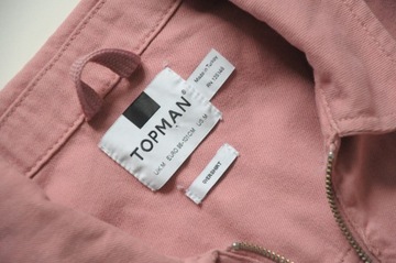 TOPMAN Różowa katana jeans na suwak M UNIKAT!