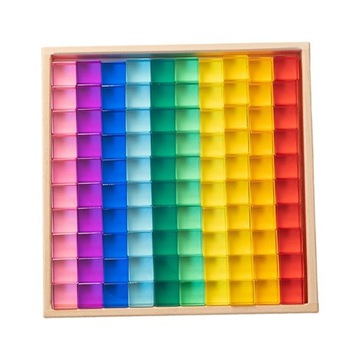 Klocki edukacyjne zabawki edukacyjne przezroczysty wygląd 100szt