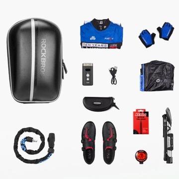 Седельная сумка Rockbros + ручка, вместительная, жесткая, устойчивая.