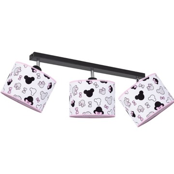 DZIECIĘCA LAMPA SUFITOWA ABAŻUR LISTWA MINNIE