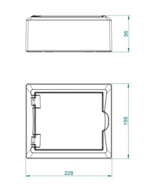 ЩИТ НАВЕРХНЕГО МОНТАЖА ECONOMIC BOX RN 1/8 2502-00