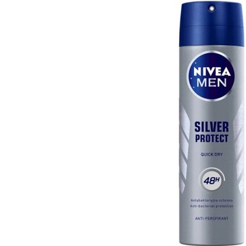 NIVEA MEN DEZODORANT ANTIPERSPIRANT SPRAY MĘSKI Silver Protect