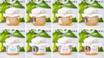 Спасибо Причастие Крещение с фото Мед Медовые конфеты желейная баночка