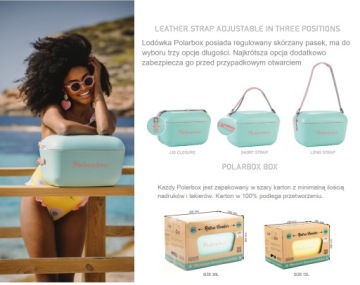 Портативный ретро-холодильник 20 литров POP Polarbox Blue