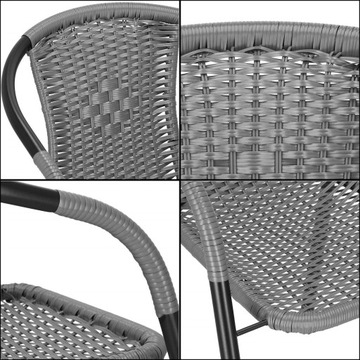 САДОВЫЙ СТУЛ ДЛЯ ТЕРРАСЫ, БАЛКОНА, ПРОЧНЫЙ, УДОБНЫЙ ДЛЯ СТОЛА, СОВРЕМЕННЫЙ МЕТАЛЛ.