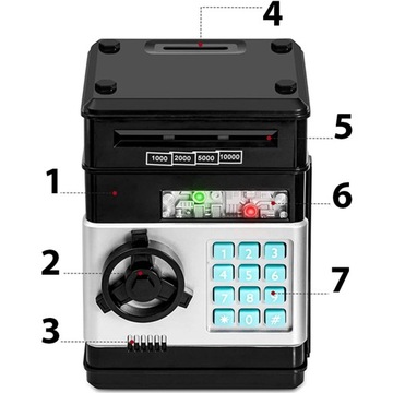 СЕЙФ ДЛЯ МОНЕТ БАНКНОТЫ + ПИН-код