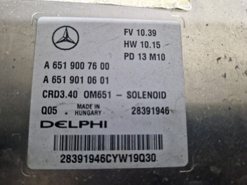 JEDNOTKA MOTORU - MERCEDES W176 W246 1.8 2.2 CDI