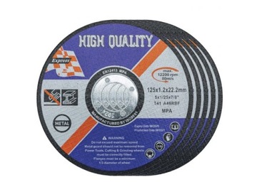 Tarcza do cięcia metalu 5szt. 115 x 1.2 x 22.2