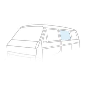 SKLO (OKNO) BOČNÍ SRODKOWA/DRZWI PŘES BEZBAREVNÁ VW T3
