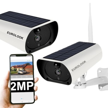 Zewnętrzna Kamera IP WiFi 2Mpx Solarna EUROLOOK