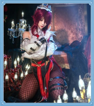 GENSHIN IMPACT ROSARIA COSPLAY РЕГУЛИРУЕМЫЙ ПАРИК