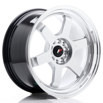 Japan Racing JR12 17x9 ET25 4x100 4x114,3 Hyper Silver komplet + ceramika