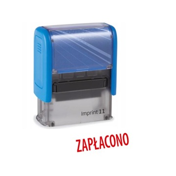 Pieczątka z tekstem ZAPŁACONO