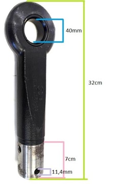 БУКСИРОВОЧНАЯ ПРОМЫШКА BWP DIN 74054-40 КРУГЛЫЙ ZAV